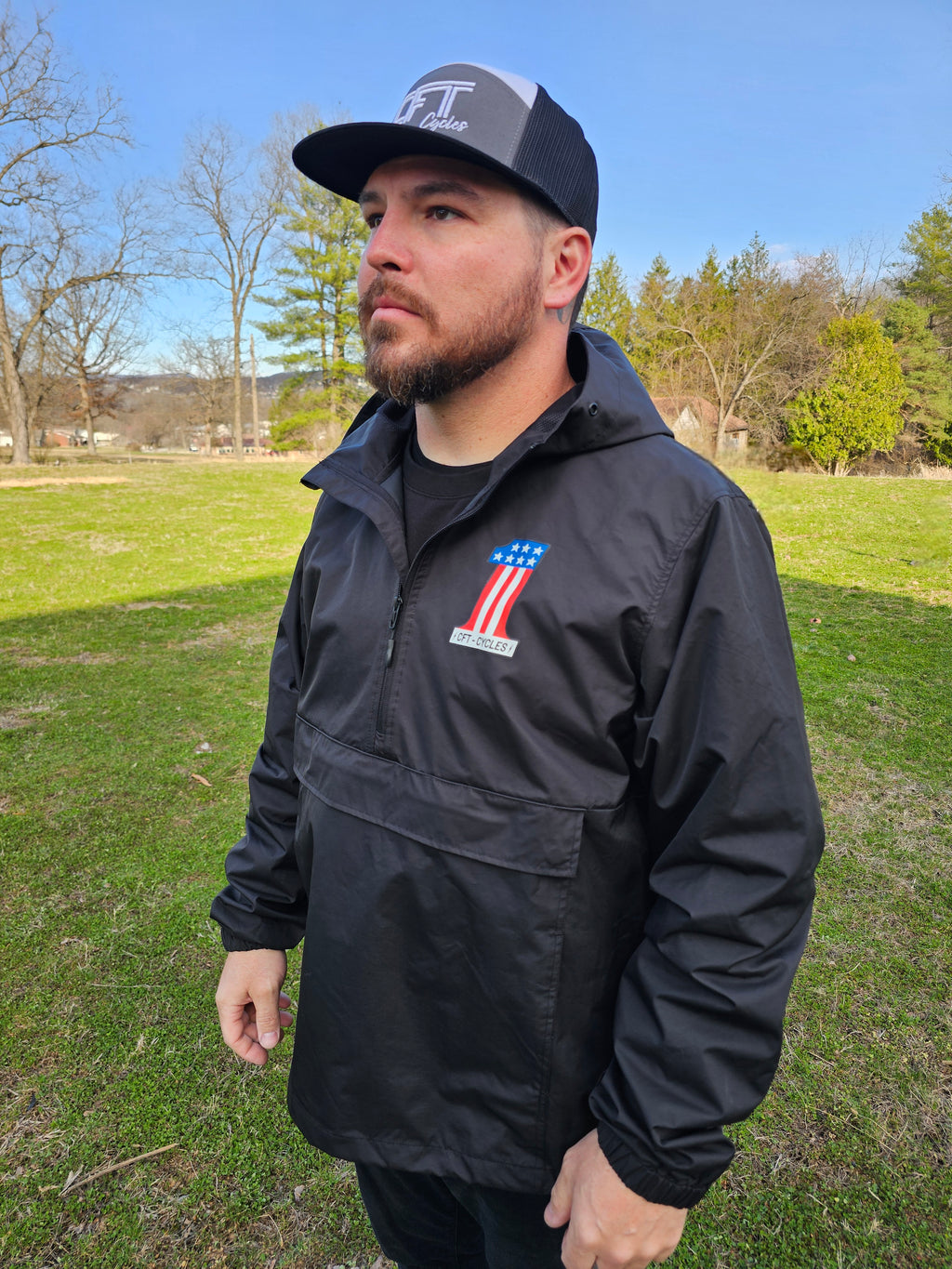CFT Black Windbreaker