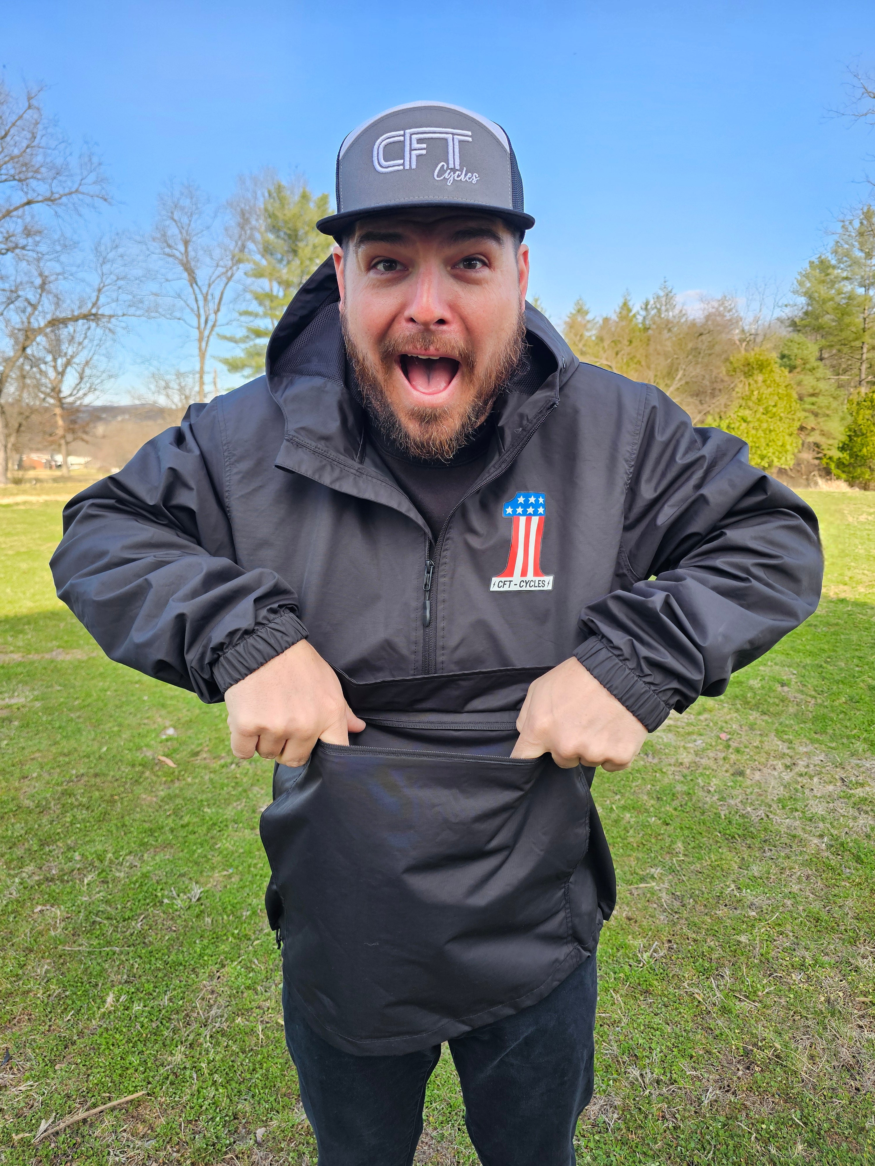 CFT Black Windbreaker